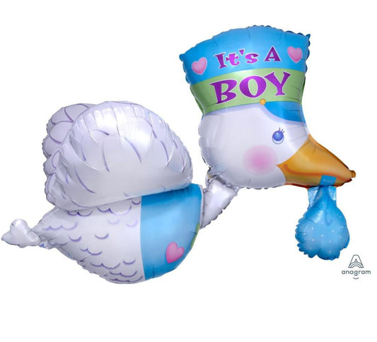 32" Μπαλόνι γέννησης Πελαργός It's a Boy