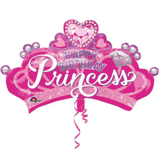 32" Μπαλόνι Στέμμα Happy Bday Princess
