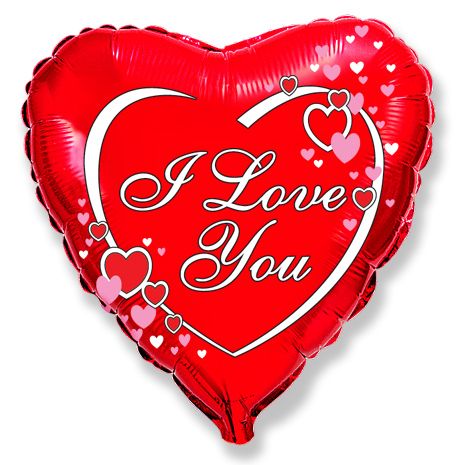 Μπαλόνι φοιλ 18 I love You Κόκκινο /46εκ
