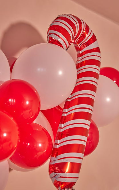 33" Μπαλόνι κόκκινο άσπρο Candy Cane