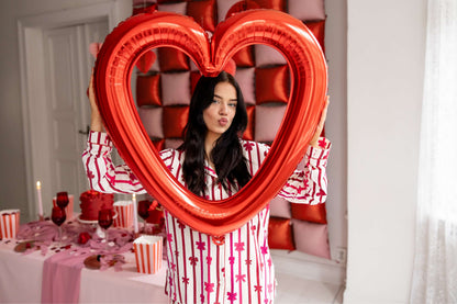 33″ Μπαλόνι κόκκινο Heart Frame