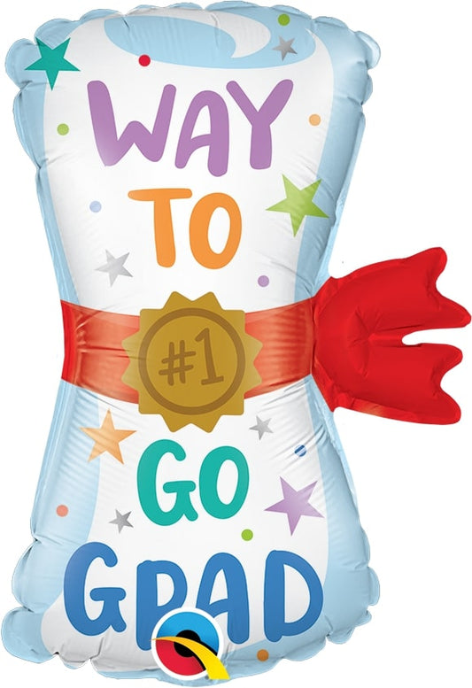 Μπαλόνι Φοιλ 14  Way to Go Diploma / 35εκ