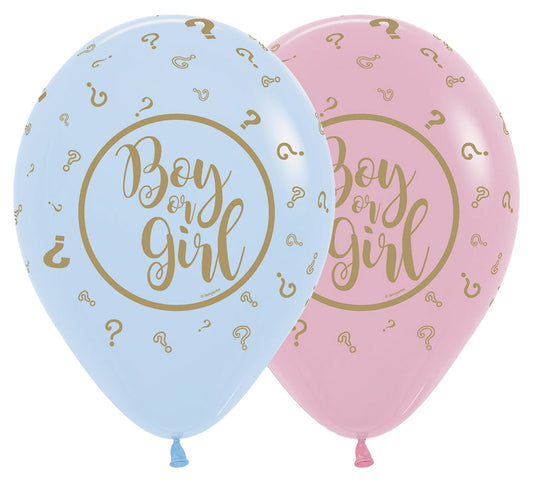 Μπαλόνια Λάτεξ 11 Gender Reveal Boy or Girl / 25 τεμ
