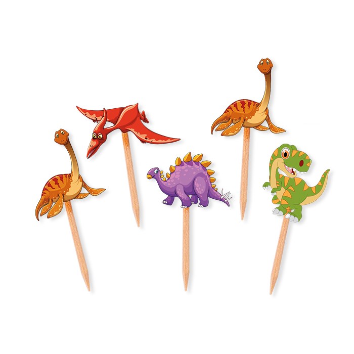 Διακοσμητικές Οδοντογλυφίδες  Δεινόσαυρος / 25 τεμ