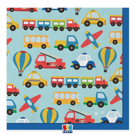 Χαρτοπετσέτες Φαγητού  Οχήματα - Vehicles / 20 τμχ