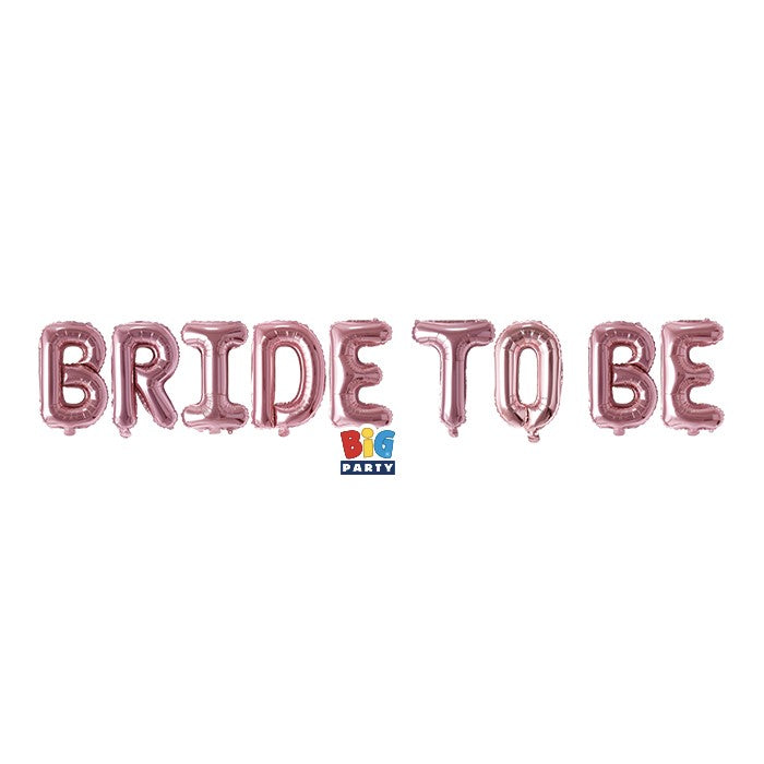 Μπαλόνι Φοιλ  BRIDE TO BE Ροζ Χρυσό /BACHELOR PARTY/WEDDING 340 X 40 εκ