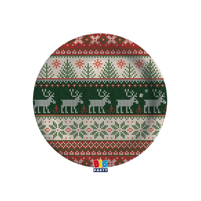 Πιάτα Χάρτινα 18εκ Norwegian / 8τεμ.