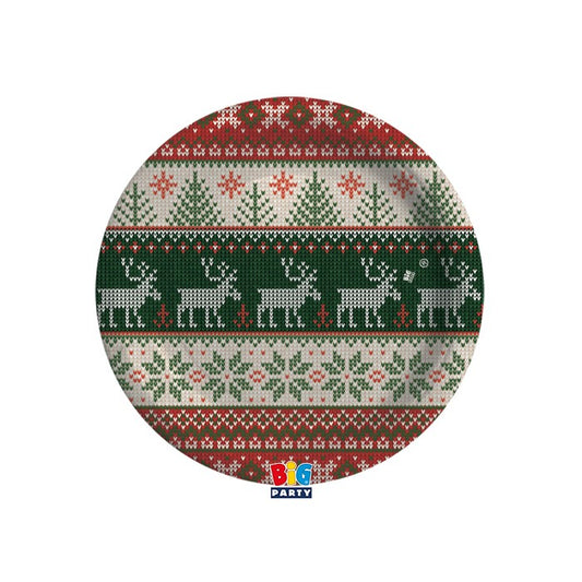 Πιάτα Χάρτινα 18εκ Norwegian / 8τεμ.