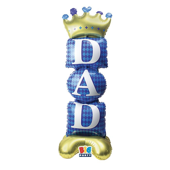 Μπαλόνι Φοιλ Stand Up 3D Maxi 39 x 112 x 39 cm Dad Blue