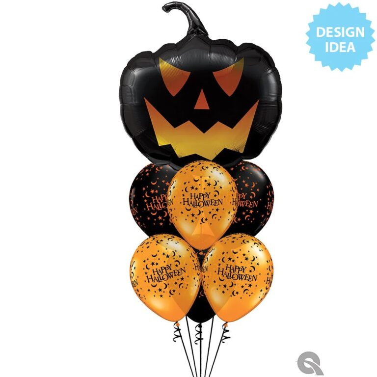35" Μπαλόνι Halloween μαύρη κολοκύθα - Black Jack