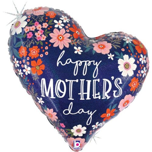35" Μπαλόνι Καρδιά Mother's Day Φλοράλ