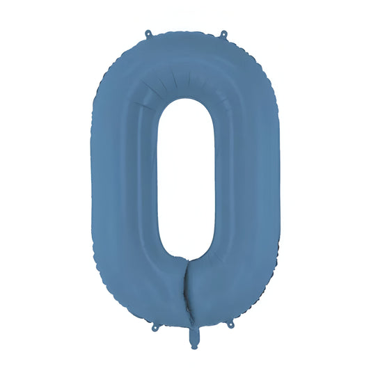 Μπαλόνια Αριθμοί Μπλε Ματ 86 cm - 34″