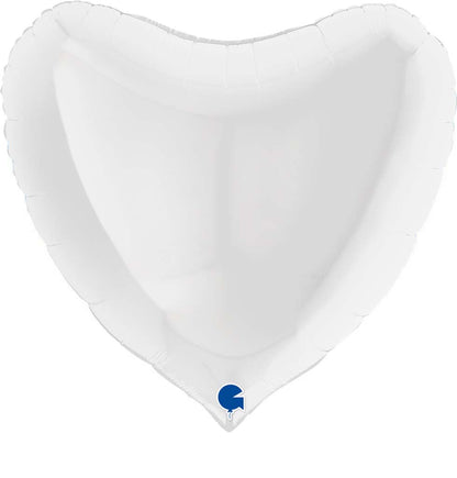36" Μπαλόνι Λευκή Καρδιά