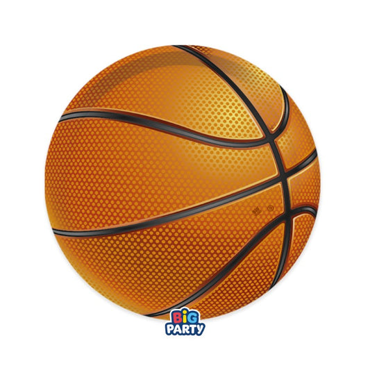 Πιάτα Χάρτινα  18εκ Μπάσκετ - Basket / 6 τμχ