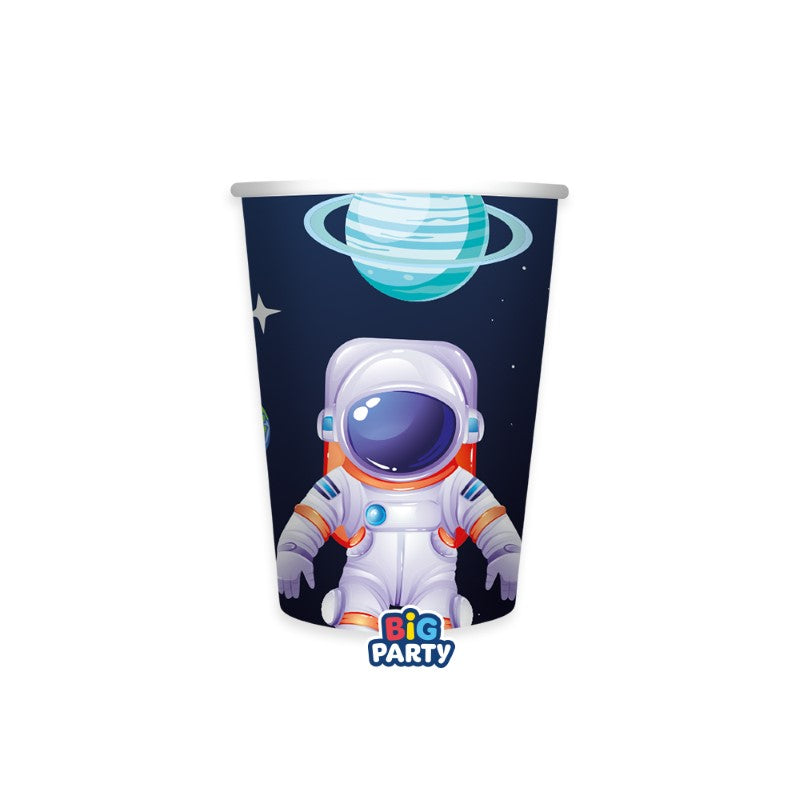 Ποτήρια Χάρτινα 250ml. Αστροναύτης - Space 6 τμχ - Διάστημα - Universe