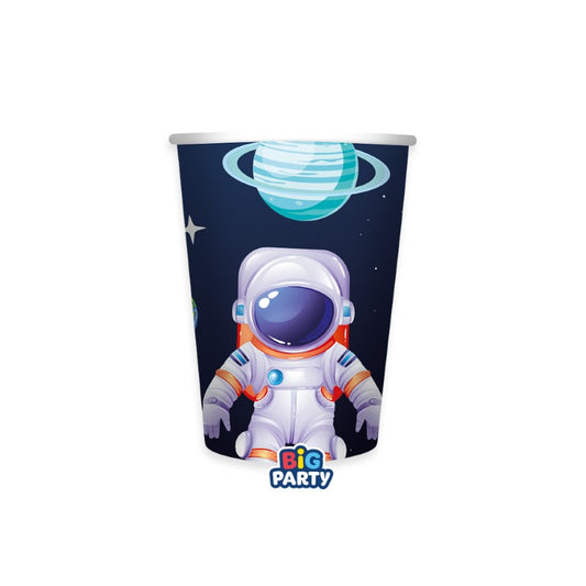 Ποτήρια Χάρτινα 250ml. Αστροναύτης - Space 6 τμχ - Διάστημα - Universe