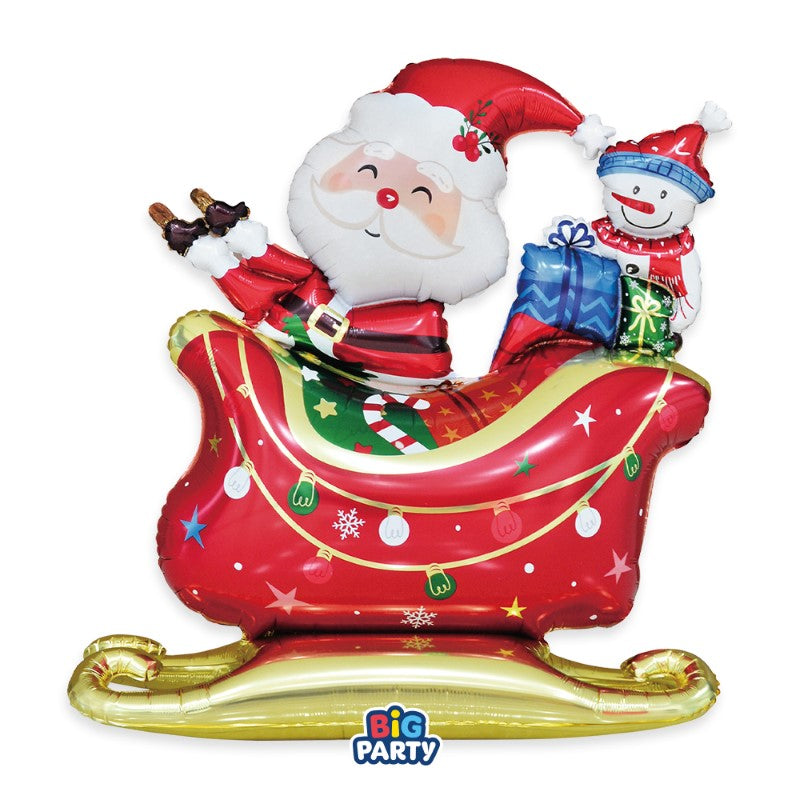 Μπαλόνι Φοιλ Stand Up Santa's Sleigh / 79 x 79 x 27 εκ