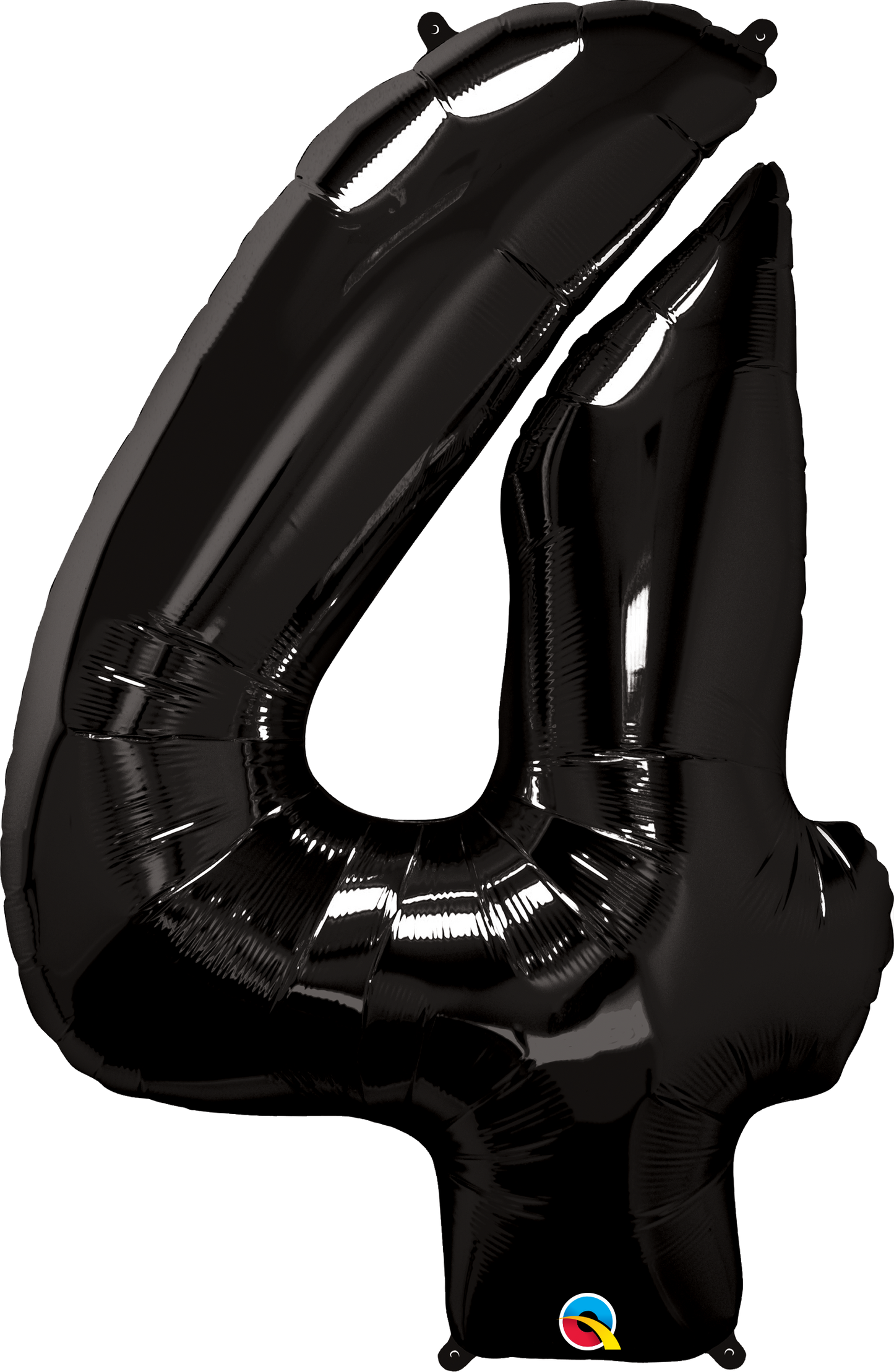 Μπαλόνι Φοιλ Σχήμα Νούμερο 4 Μαύρο 86εκ ύψος