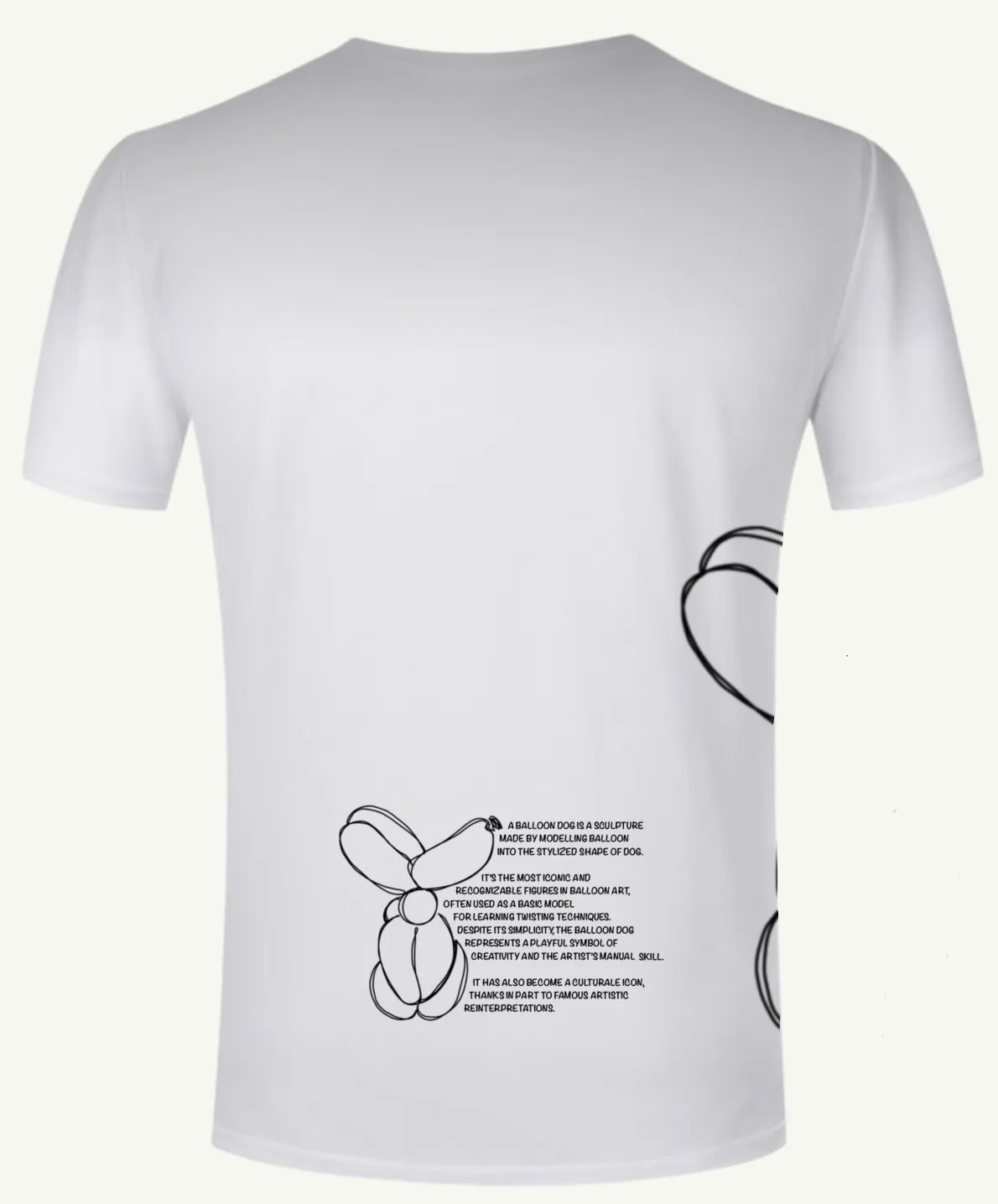 T-shirt - Balloon Dog by Alberto Falcone - Size S