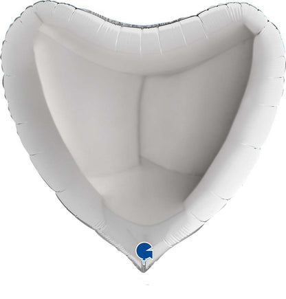 36" Μπαλόνι Ασημί Καρδιά