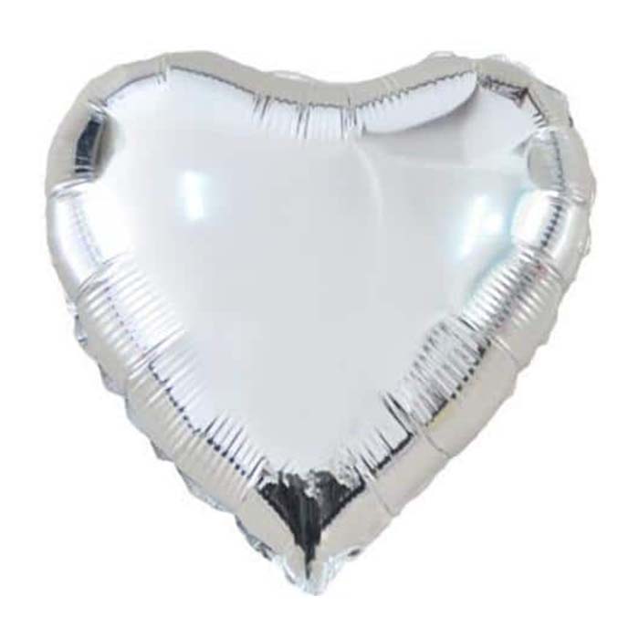 36" Μπαλόνι Ασημί Καρδιά