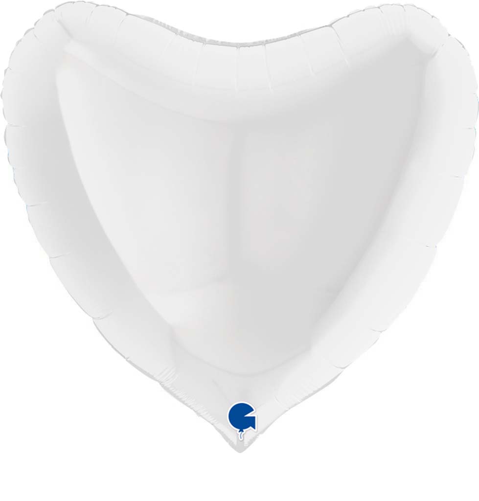 36" Μπαλόνι Λευκή Καρδιά