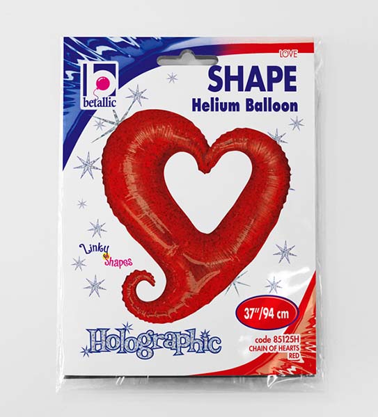 37'' Μπαλόνι κόκκινη Καρδιά με ουρίτσα