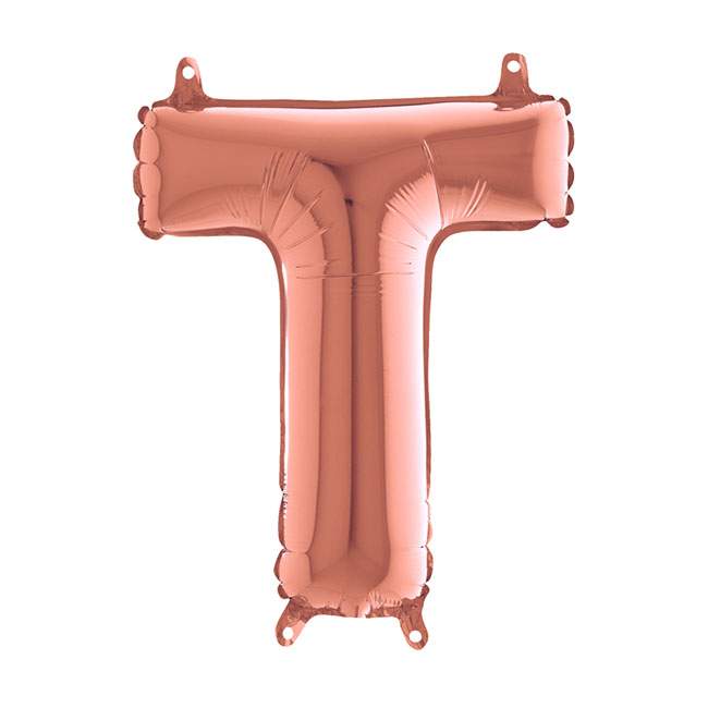 Mini Μπαλόνια Γράμματα Rosegold 36cm