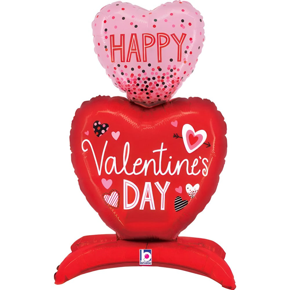 39" Μπαλόνι Αγίου Βαλεντίνου Καρδιές The Standups