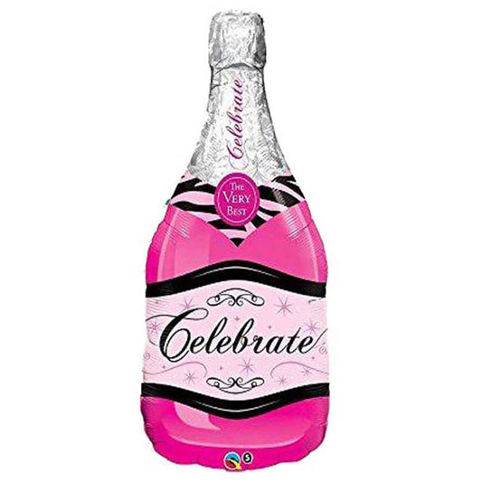 39" Μπαλόνι ροζ μπουκάλι κρασιού "celebrate