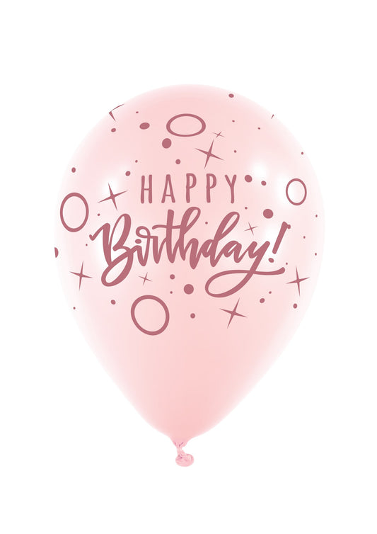 Μπαλόνια Λάτεξ 11 Birthday Dots & Sparkle Ροζ / 6 τμχ