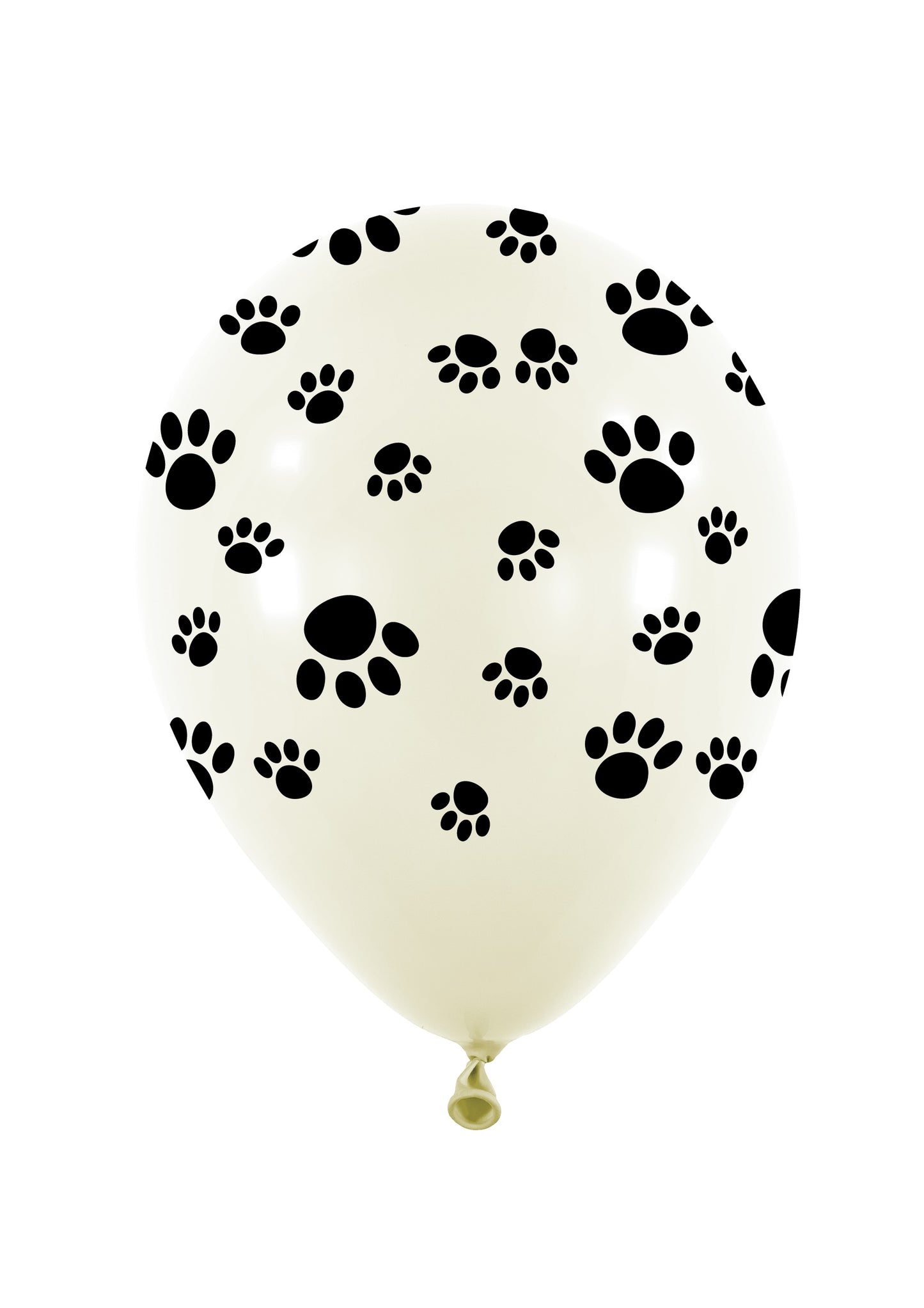 Μπαλόνια Λάτεξ 11 Λευκό Paw / 6 τμχ - Πατουσάκια Σκύλου