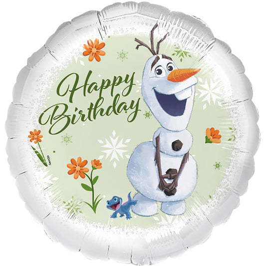 Μπαλόνι Φοιλ 17 Frozen  Olaf & Bruni - Happy Birthday / 45 εκ