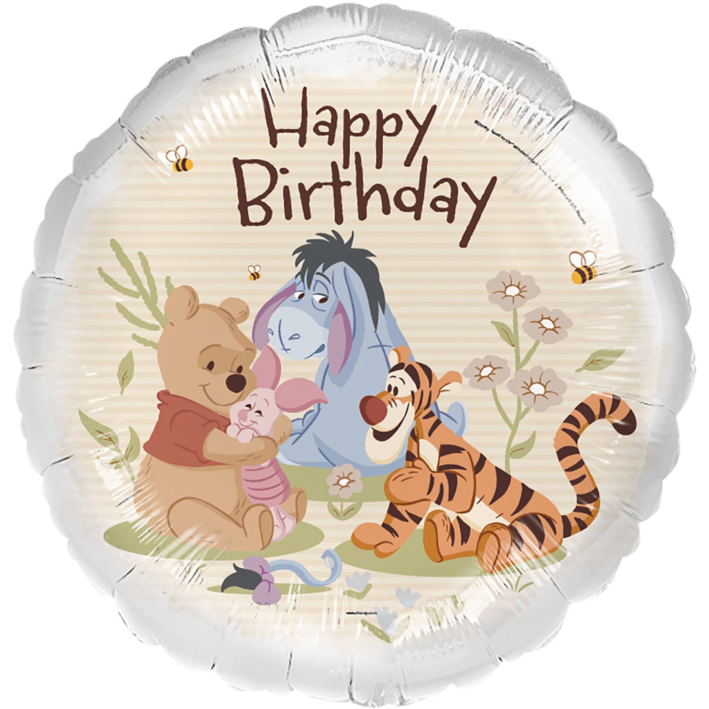 Μπαλόνι Φοιλ 17 Winnie The Pooh & Friends Happy Birthday / 45 εκ