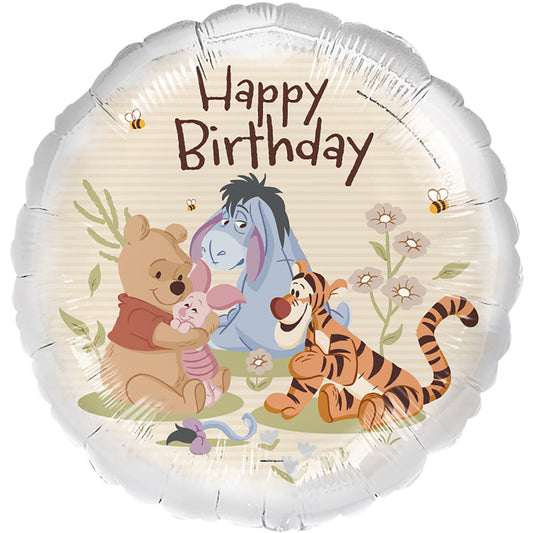 Μπαλόνι Φοιλ 17 Winnie The Pooh & Friends Happy Birthday / 45 εκ