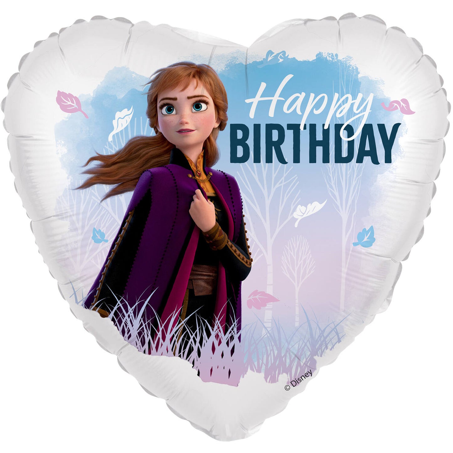Μπαλόνι Φοιλ 18 Καρδιά Frozen Anna  Happy Birthday / 46 εκ