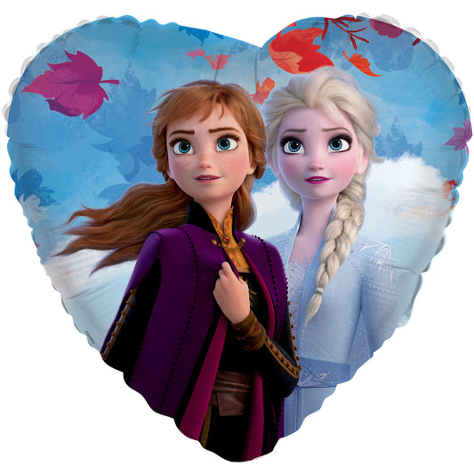 Μπαλόνι Φοιλ 18 Καρδιά Frozen Anna & Elsa / 46 εκ