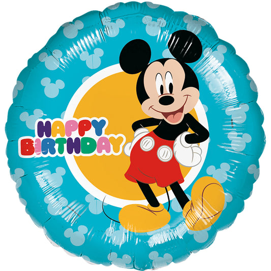 Μπαλόνι Φοιλ 17 Mickey Mouse Happy Birthday Colorful / 45 εκ