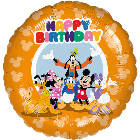 Μπαλόνι Φοιλ 17 Mickey Mouse & Friends Happy Birthday Colorful / 45 εκ