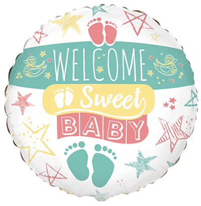 Μπαλόνι Φοιλ 18 Welcome Sweet Baby / 45 εκ- Ασυσκεύαστο
