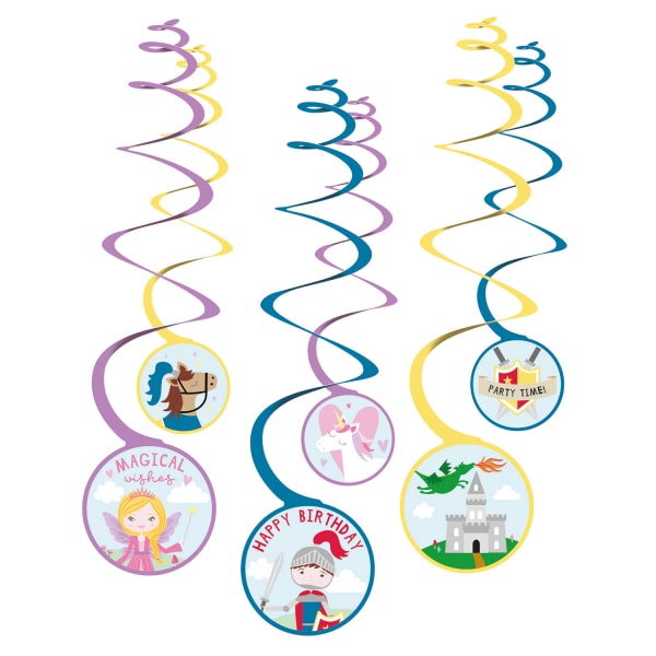 Κρεμαστά Διακοσμητικά Πριγκίπισσα και Ιππότης/6 τεμ