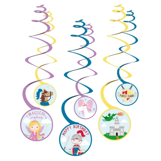 Κρεμαστά Διακοσμητικά Πριγκίπισσα και Ιππότης/6 τεμ