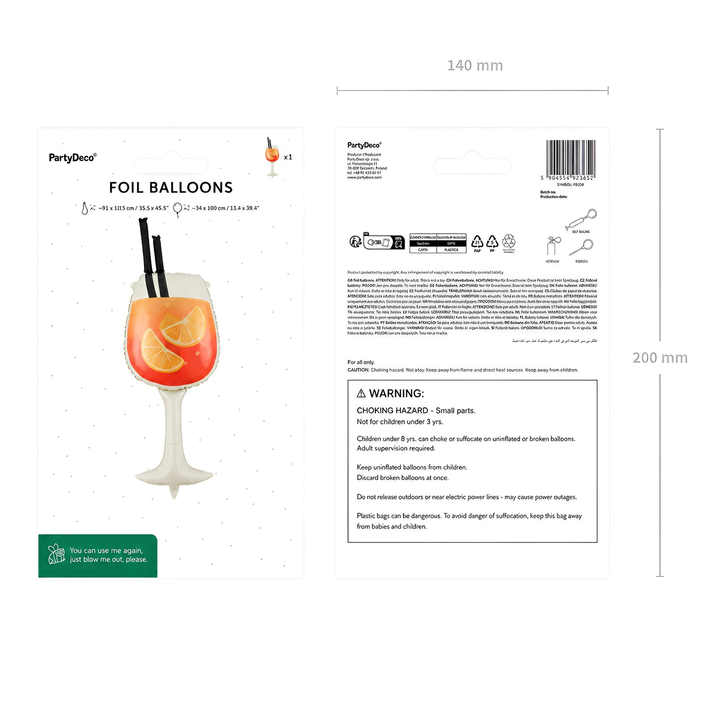 40" Μπαλόνι - Cocktail Aperol