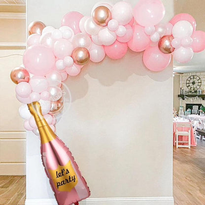 40" Μπαλόνι μπουκάλι Σαμπάνιας Let's Party ροζ