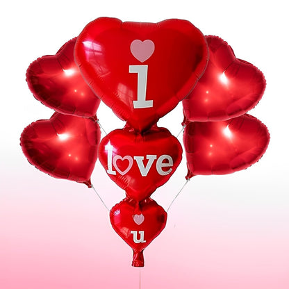 40″ Μπαλόνι Τριπλή Καρδιά κάθετη I Love you