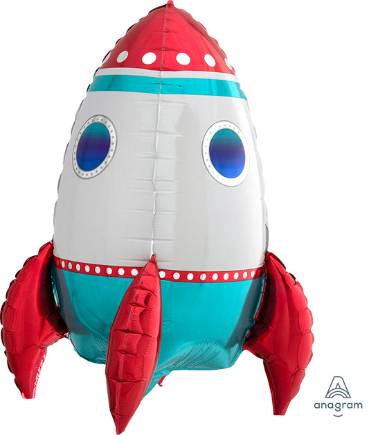 Μπαλόνι φοιλ Sitting Ulta Shape Rocket Ship / 40 x 53 cm - Διάστημα
