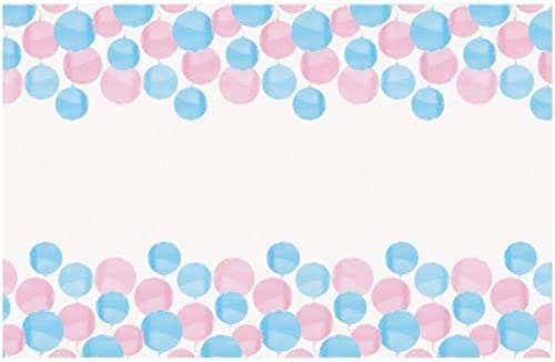 Τραπεζομάντηλο Πλαστικό Baby Shower Gender Reveal / 137 x 213 εκ