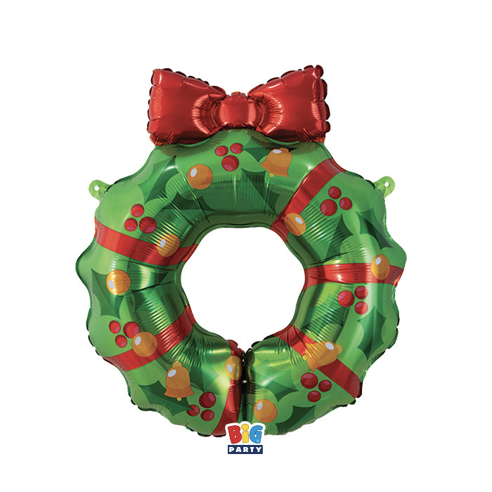 Μπαλόνι Φοιλ Χριστουγεννιάτικο Στεφάνι  / 63 x 66 εκ