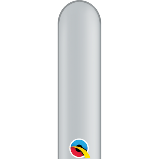 Μπαλόνια Λάτεξ Κατασκευής 260 Q Ασημί /100 τεμ