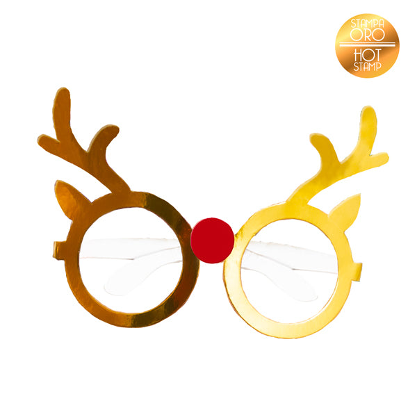 Γυαλιά χάρτινα  Τάρανδος / 6 τεμ